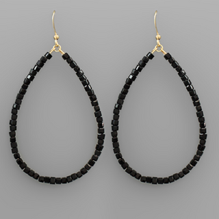 USC93- Bead Teardrop Earrings