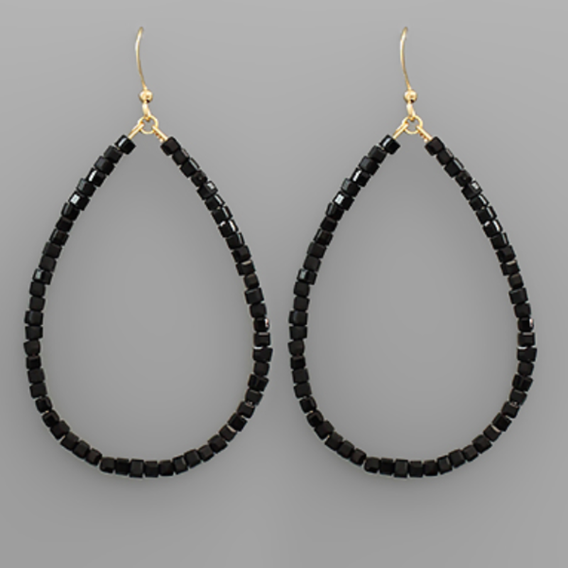 USC93- Bead Teardrop Earrings Main Image