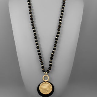 USC54- Layered Disc Bead Necklace - Thumbnail 9