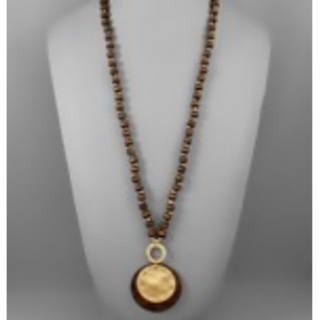 USC54- Layered Disc Bead Necklace - Thumbnail 8