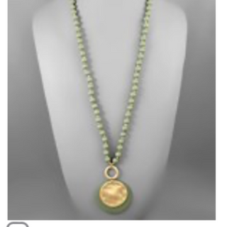 USC54- Layered Disc Bead Necklace - Thumbnail 7