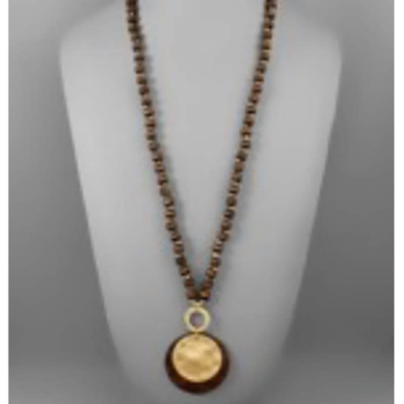 USC54- Layered Disc Bead Necklace - Thumbnail (Preview) 8