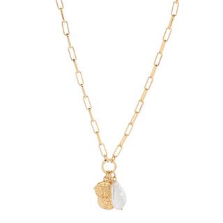 M53- 3 Charm Pendant & Clip Chain Necklace