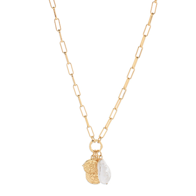 M53- 3 Charm Pendant & Clip Chain Necklace Main Image