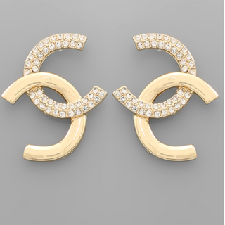 Y68-CC Linked Earrings