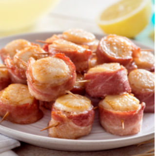 Bacon-Wrapped Scallop Medallions