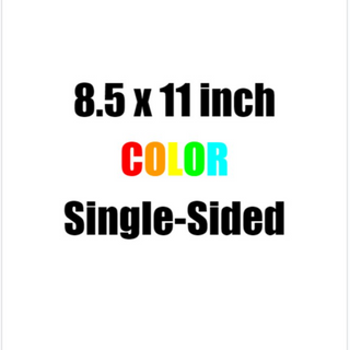 8.5 x 11 Color Copy Standard Paper, Single-Sided