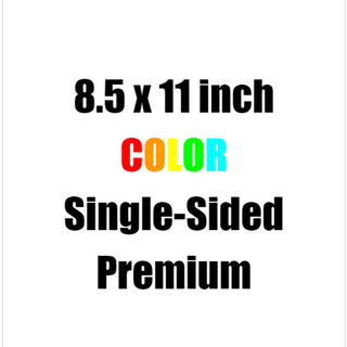 8.5 x 11 Color Copy Premium Paper, Single-Sided