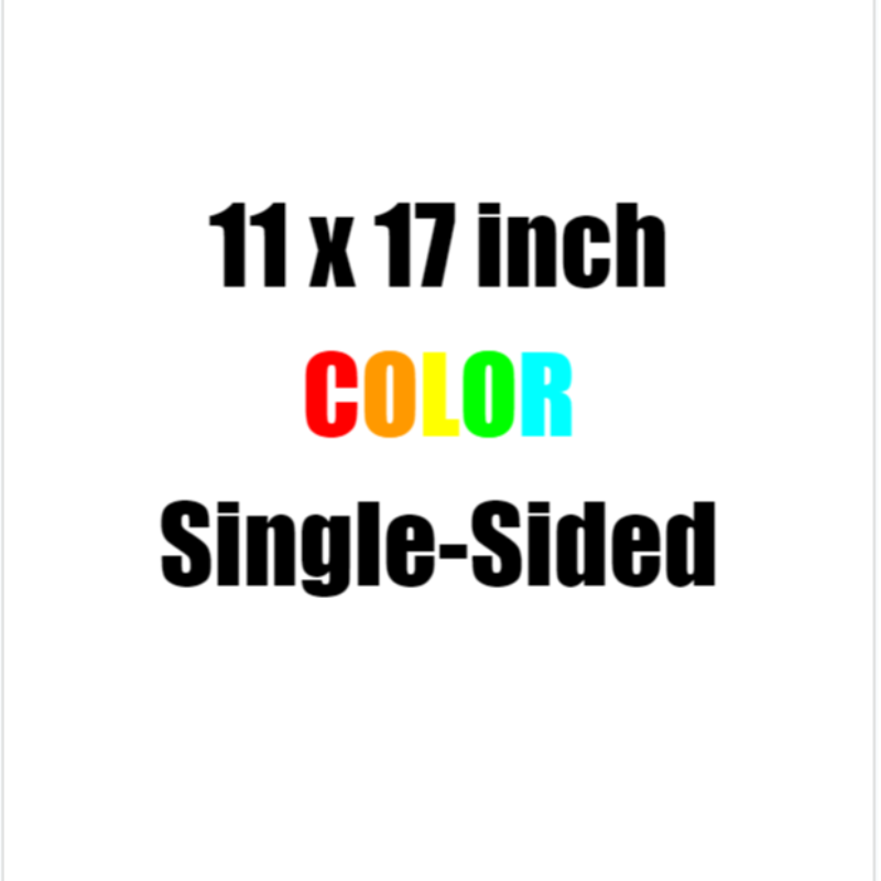 11 x 17 Color Copy Premium Paper, Single-Sided