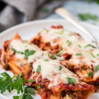 Spinach and Cheese Manicotti