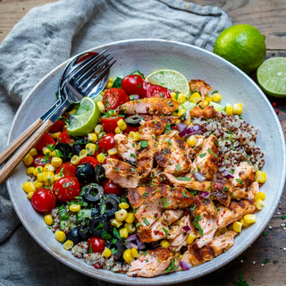 Marinated Salmon Power Bowl 