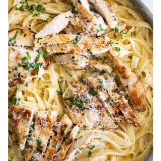 Chicken mushroom alfredo