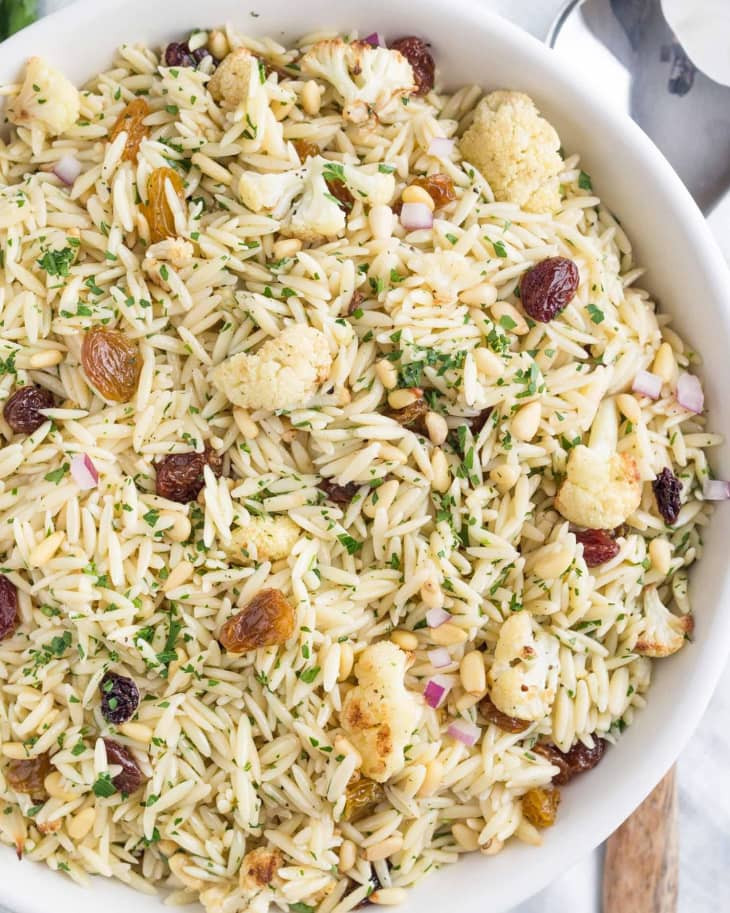 Orzo Salad with Roasted Cauliflower, Pine Nuts, and Parsley Main Image