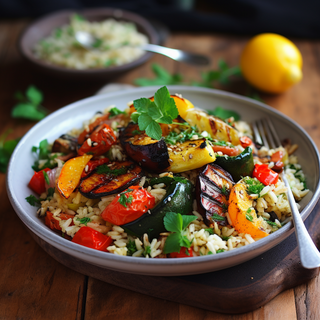 Roasted Vegetable and Citrus Rice