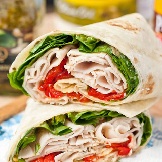 High Protein Roasted Turkey Wrap