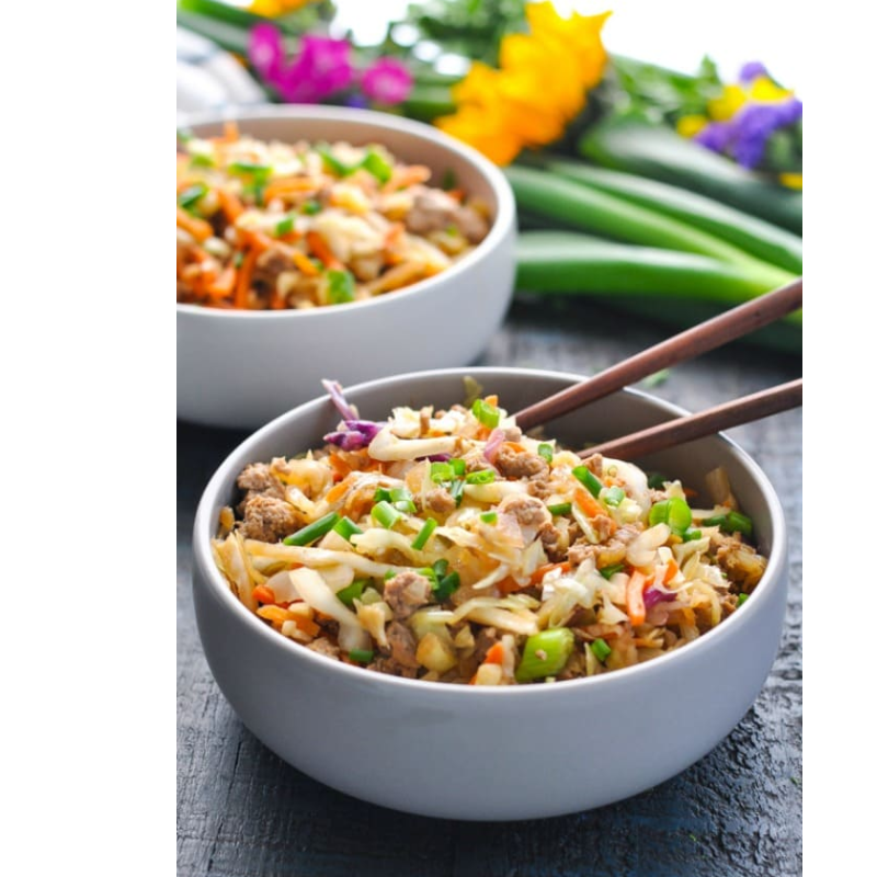 High Protein Turkey Egg roll in a bowl Main Image