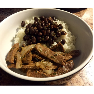 RED beans and Meatless Korean Beef 