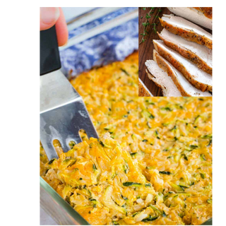 Zucchini Casserole with Turkey Breast 