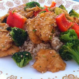 Mandarin Orange Crispy Vegan Chicken