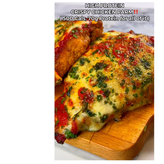 High Protein Crispy Chicken Parm