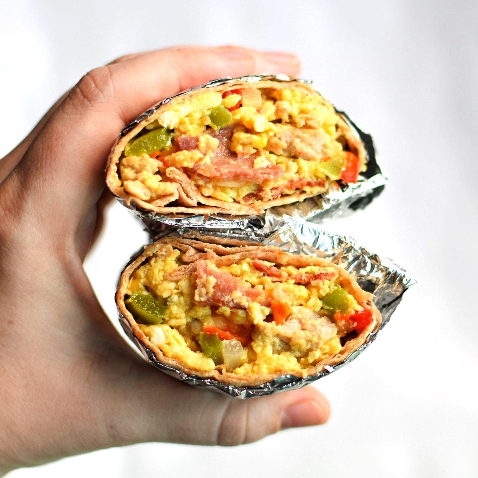 Breakfast Burritos, eggs, potatoes, sausage --FTDI Main Image