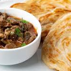 Parotta with Beef curry
