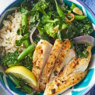 Veggie Bowl with Lemon Tahini Dressing