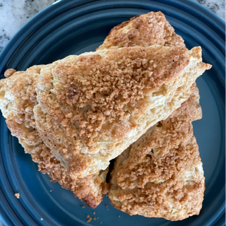 Apple Scones with Crumb Topping