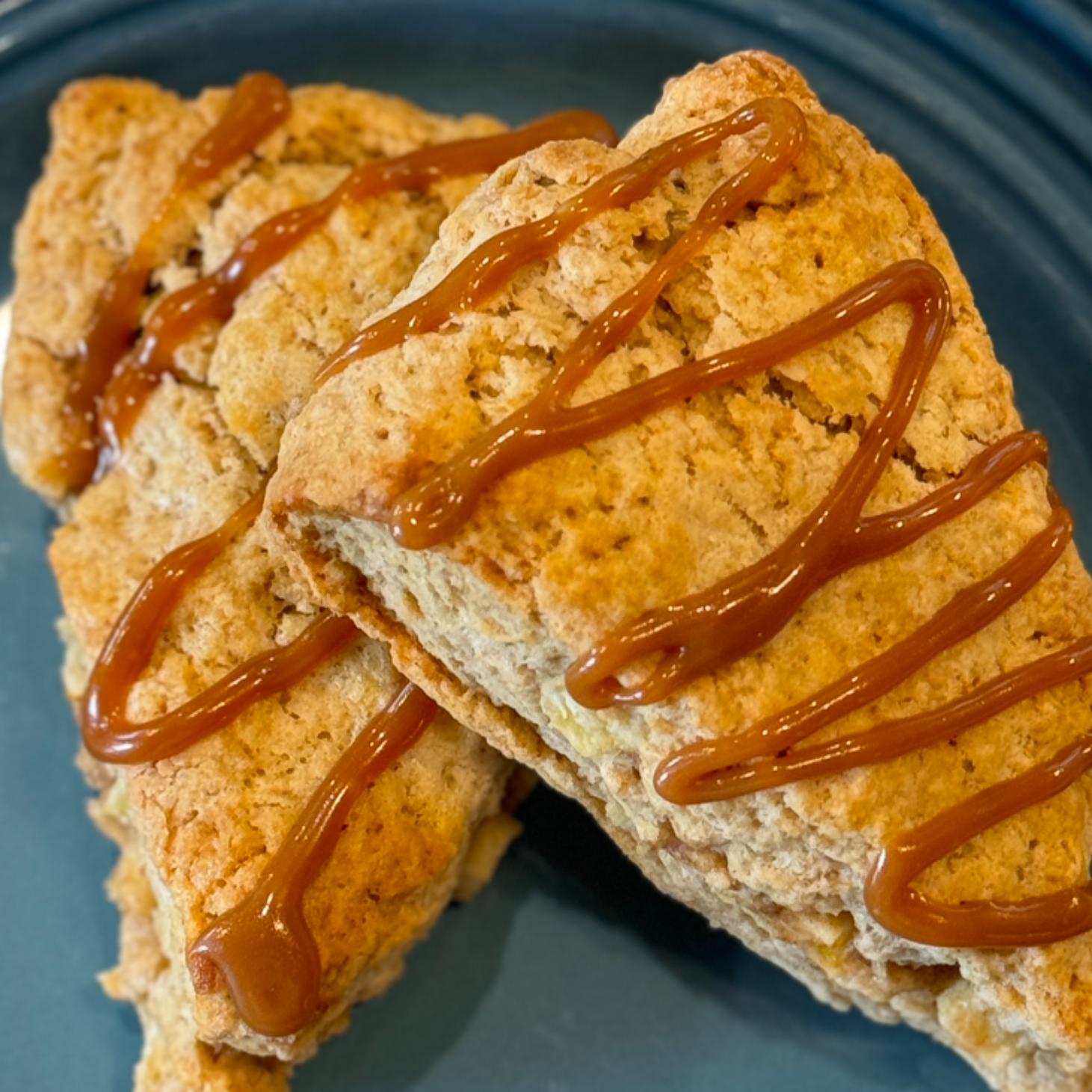 Apple Scones with Caramel Drizzle Main Image