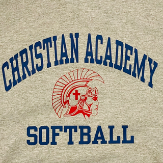 7. Christian Academy Softball w/ Head in middle