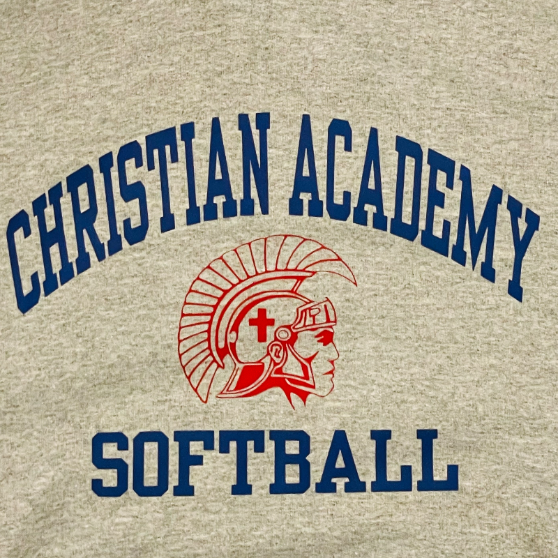 7. Christian Academy Softball w/ Head in middle Main Image