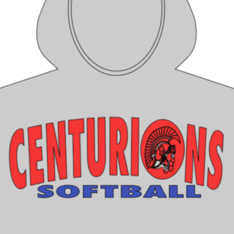 6. Centurions Gray Hoodie with Head in O Main Image