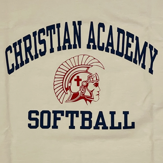7. Christian Academy Softball w/ Head in middle