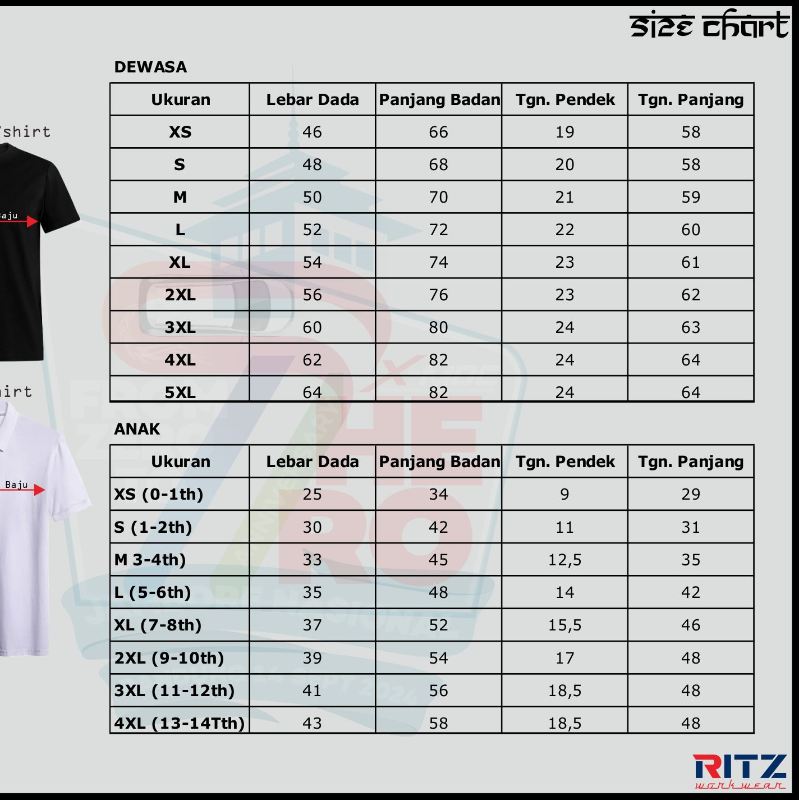 KAOS LENGAN PANJANG ANAK (PUTIH)