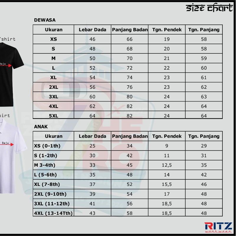 KAOS LENGAN PANJANG DEWASA (HITAM)