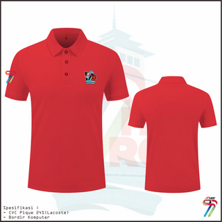 KAOS  POLO DEWASA (MERAH)