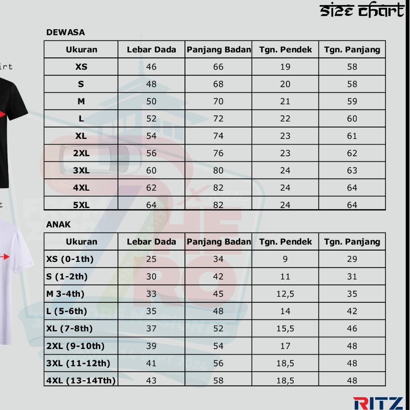 KAOS LENGAN PANJANG DEWASA (PUTIH)