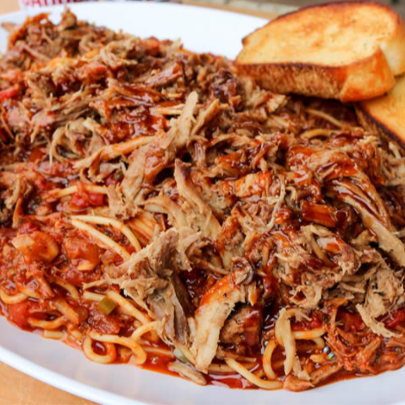 BBQ Pulled Pork Spaghetti