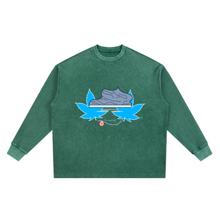 Mineral Wash Waffle Oversized T-Shirt