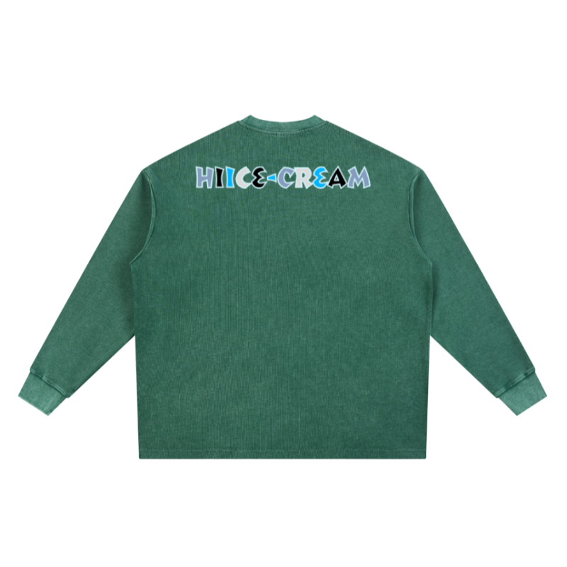 Mineral Wash Waffle Oversized T-Shirt