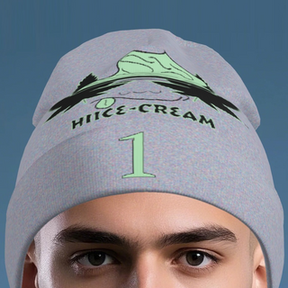 Printed Long Beanie "1"
