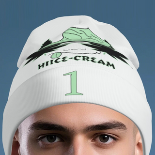 Printed Long Beanie "1"