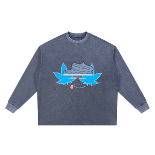 Mineral Wash Waffle Oversized T-Shirt