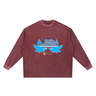Mineral Wash Waffle Oversized T-Shirt