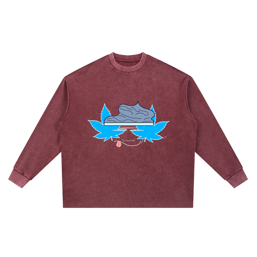 Mineral Wash Waffle Oversized T-Shirt