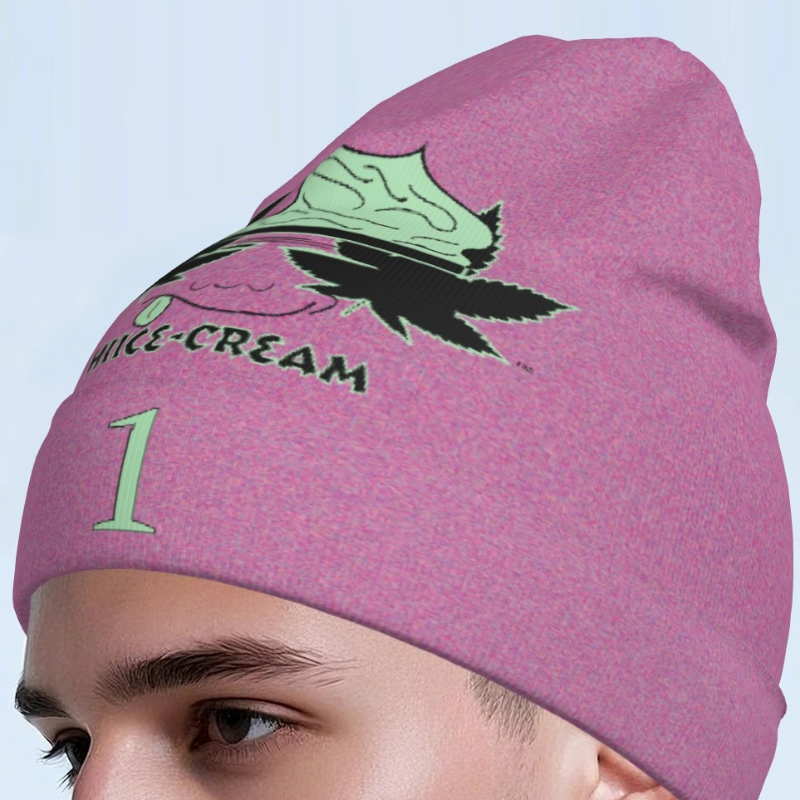 Printed Long Beanie "1"