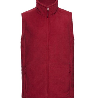 Outdoor fleece gilet red