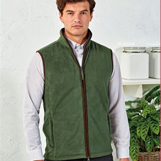 Men's Artisan Fleece Gilet Moss Green