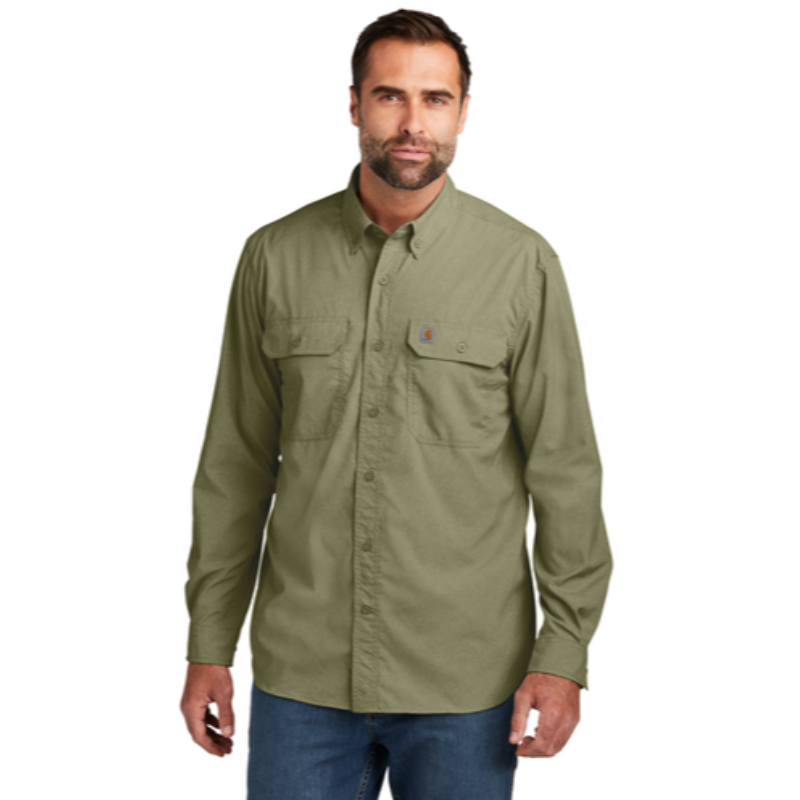 Carhartt Force® Solid Long Sleeve Shirt - Burnt Olive