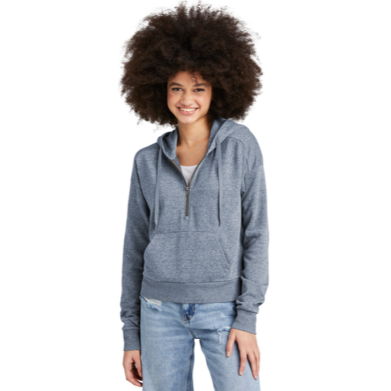 District® Women’s Perfect Tri® Fleece 1/2-Zip Pullover - Navy Frost